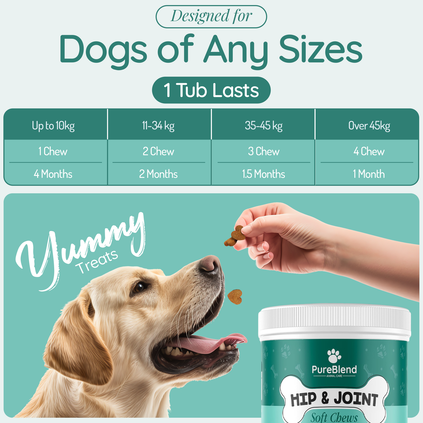 PureBlend Hip and Joint Chews for Dogs