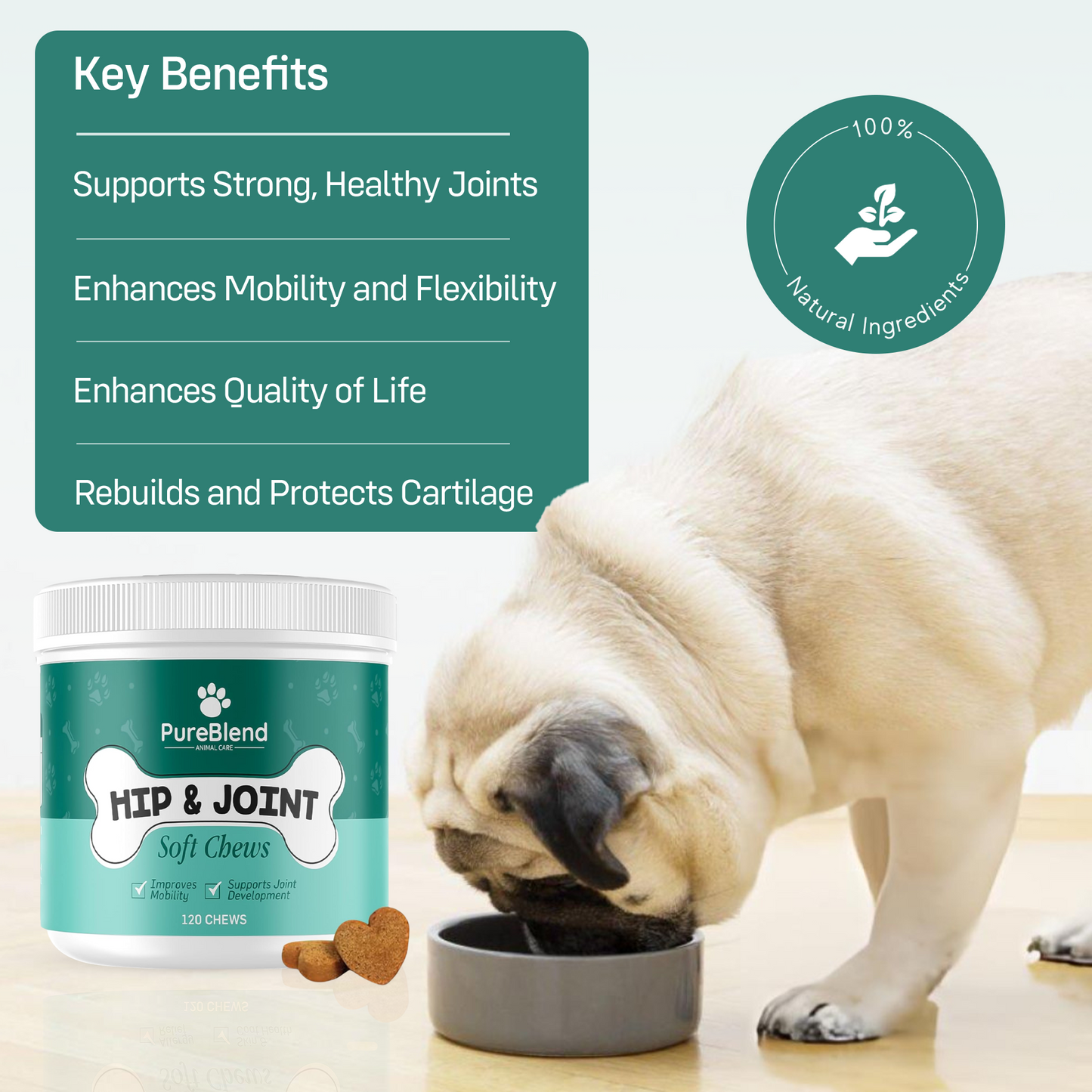 PureBlend Hip and Joint Chews for Dogs