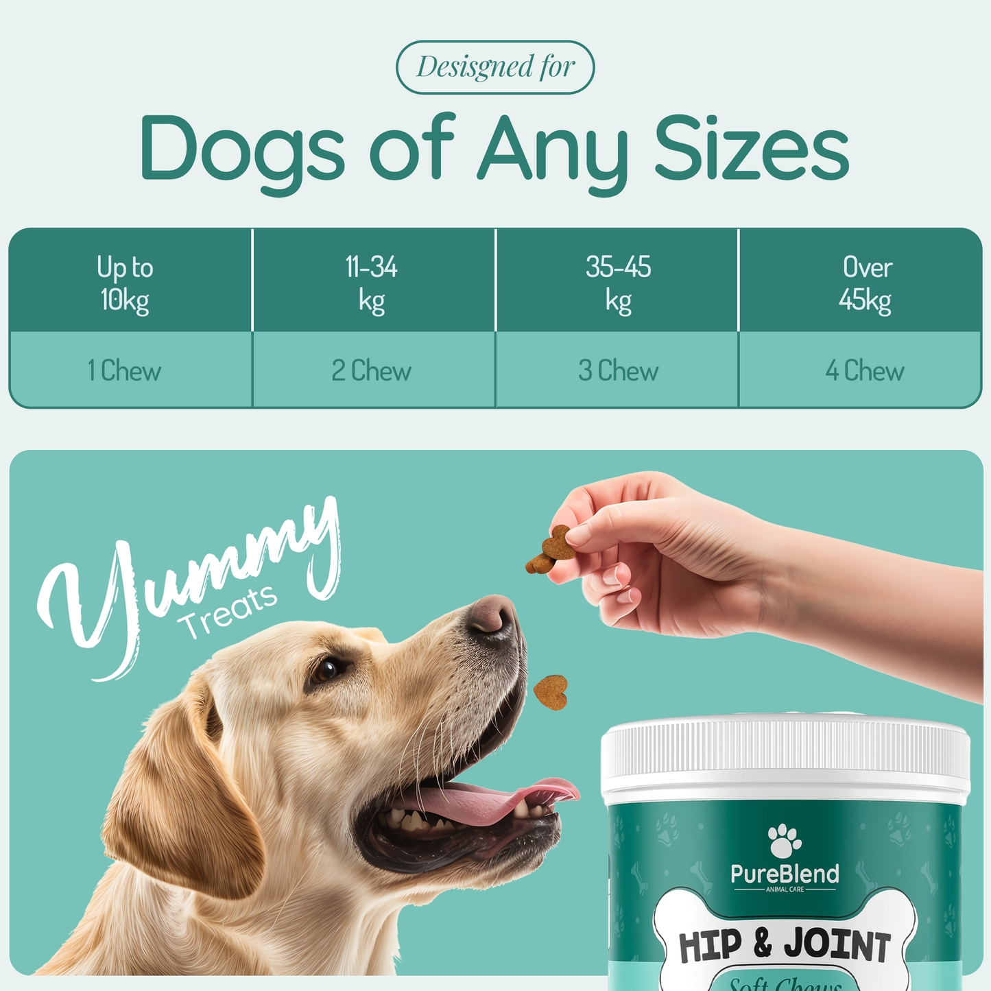 PureBlend Hip and Joint Chews for Dogs