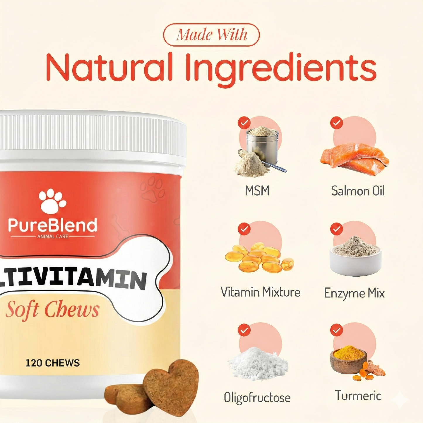 PureBlend Multivitamin Soft Chews for Dogs