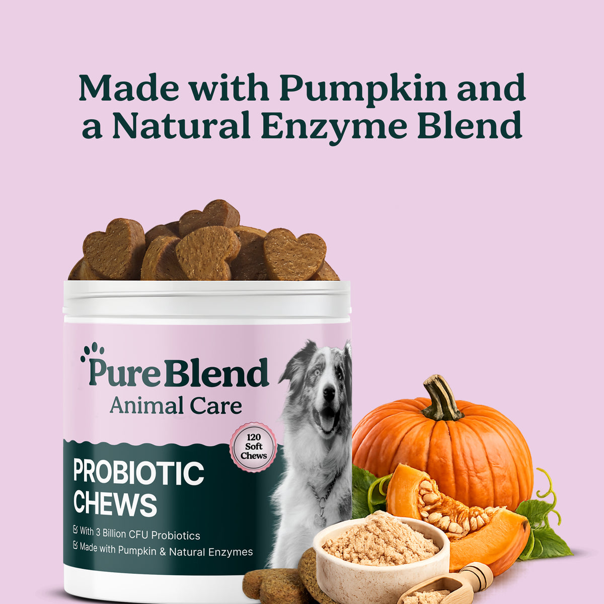 PureBlend Probiotic Chews for Dogs